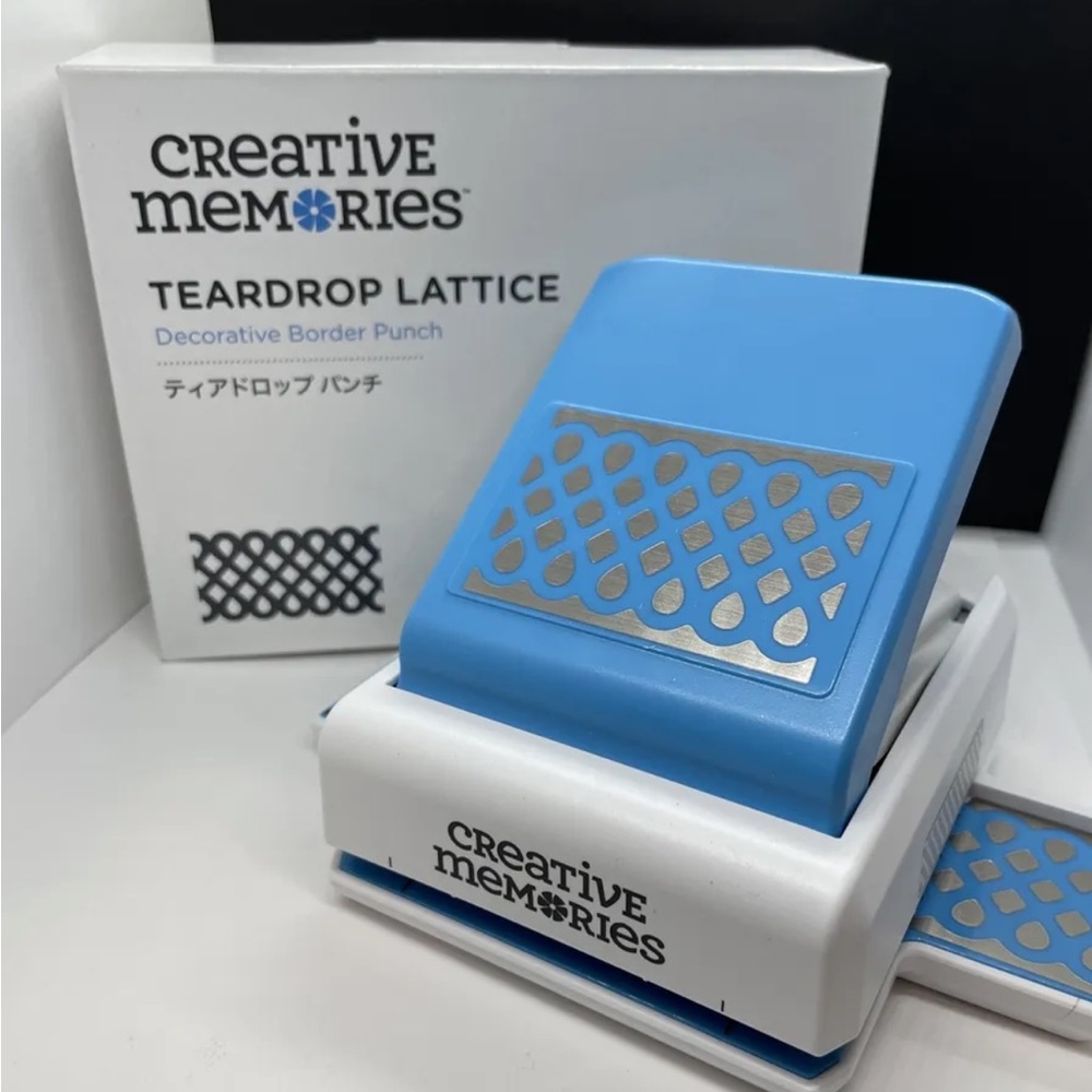 Creative Memories TearDrops Lattice Decorative Border Punch Brand New